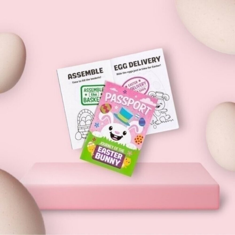 Journey of the Easter Bunny Passport Sticker Books - 12 Pc.